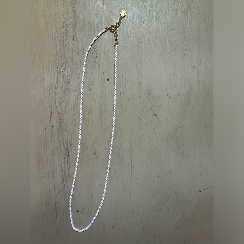 Gorjana all white chain